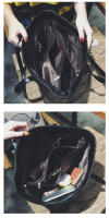 Nuevo bolso texturizado para mujer, bolso de mano portátil de alta gama para mujer, bolso negro impermeable, gran capacidad - details 8