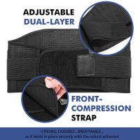 Strong Lumbar Support Belt Breathable Lower Back Compression Brace for Men Women Lifting, Herniated Disc, Sciatica, Pain Relief - details 6