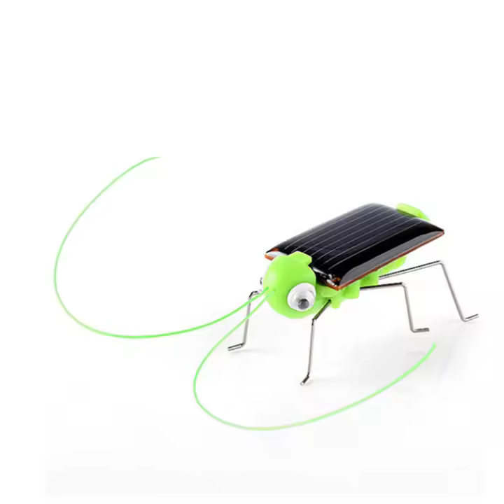 Rompecabezas de juguete de saltamontes Solar para niños, regalo seleccionado, regalo de simulación de insectos, educación científica para niños y niñas, juguete móvil divertido para chico - 1