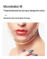 Dispositivo de elevación de fotones LED, masajeador de vibración adelgazante, venta de máscara para estiramiento facial y V - details 3