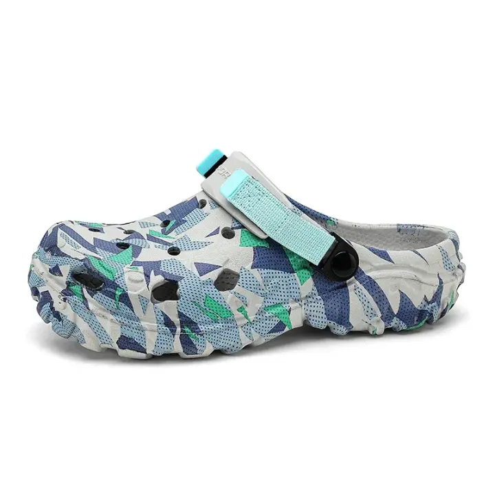 Nuevas Sandalias de Hombre Zuecos para Jardín, Platos Planos de Camuflaje, Zapatillas Deportivas, Chanclas para Exteriores, Zuecos para el Hogar - 1