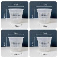 Macetas de orquídeas de plástico transparente para flores, lavabo transpirable, macetas de orquídeas, Control de raíces, maceta de escritorio transparente - details 13
