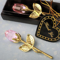 Elegante rosa de cristal: detalle nupcial lujoso, regalo de boda y aniversario - details 2