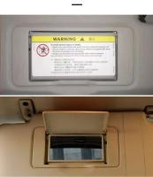 Adecuado para parasol Mercedes W203 Clase C, espejo retrovisor, funda, espejo de maquillaje negro beige A 2038102110 - details 6