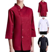 Uniforme de Chef resistente a altas temperaturas, botones de cierre, uniforme de restaurante, cocina, antisuciedad - details 7