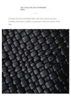 Mochilas de patrón tejidas de cuero suave para bolsos de moda para mujeres y mochilas de gran capacidad para mujeres - details 10