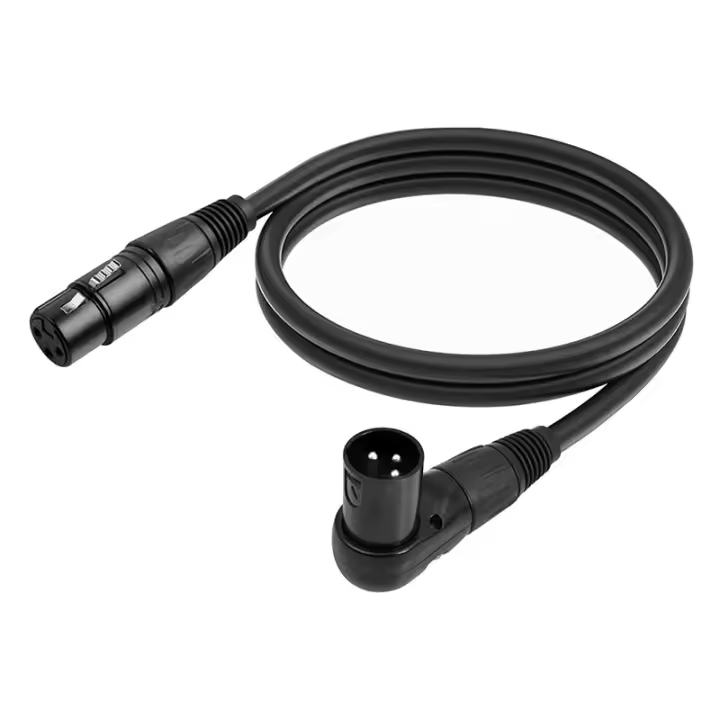 Nephy Cable de Audio XLR Angular Izquierdo de Alta Calidad Extensor de Micrófono Balanceado 3-Pin - 1