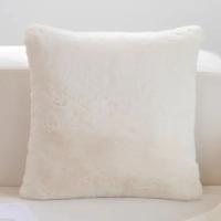 1 Uds. Funda de almohada Ultra suave de piel de conejo de imitación, funda de cojín decorativa de felpa cálida de lujo para sofá, dormitorio y sala de estar - details 5