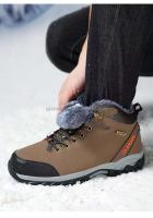 Zapatillas de deporte de algodón de diseñador para hombre, calzado deportivo de senderismo y Trekking de corte bajo con encaje, calzado cómodo para caminar para otoño - details 7
