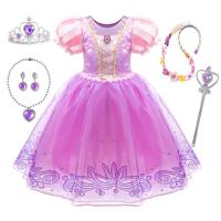Vestido de fiesta de cumpleaños de princesa púrpura para niñas pequeñas, disfraz de Halloween, Pascua, carvinal, vestido de fiesta de vacaciones para niñas - details 34