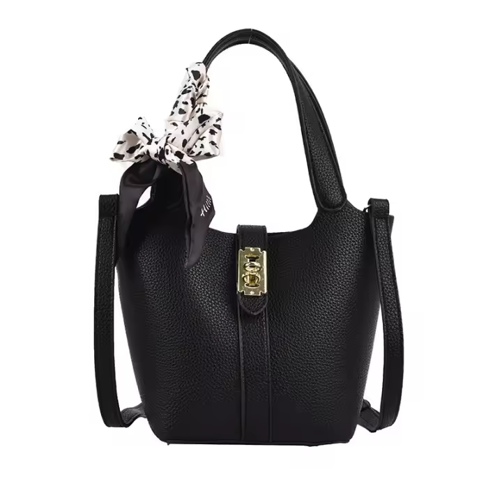 Bolso cesta vegetal multicolor, bolso gran capacidad hembra 2025 nuevo, bolso señoras bolso cubo - 1