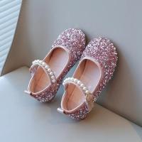 Zapatos de cuero con diamantes de imitación brillantes para niñas, zapatos de cristal para niñas, zapatos planos de vestir para niñas, fiesta de boda, perlas, abalorios ostentosos - details 21