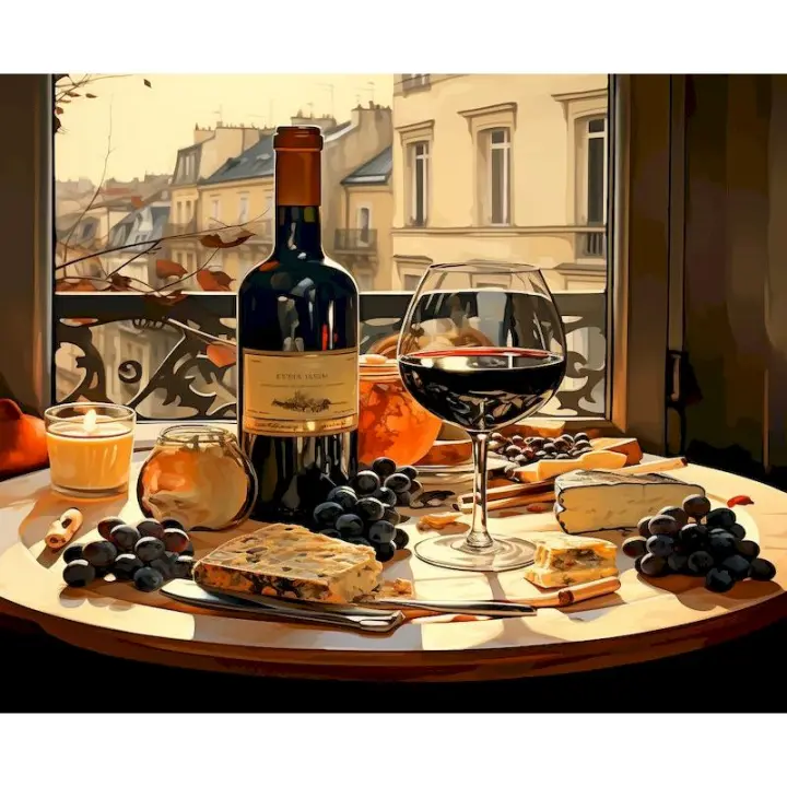 RUOPOTY Paisaje Pintura por Números Arte Moderno en Lienzo de Propioleno - 1