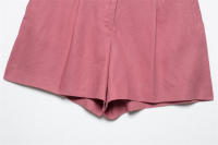 OUWU- 2025 Conjunto De Traje Rosa Para Mujer, Chaleco Con Botones Sin Mangas Y Pantalones Cortos Plisados, Elegante Y Versátil Para Ropa De Verano - details 3