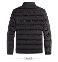 Chaqueta de plumón de grafeno para hombre, abrigo plisado a prueba de viento, cuello levantado, clásico, cálido, invierno - details 6