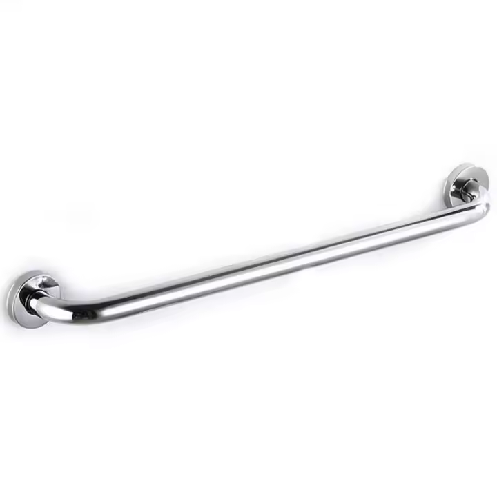 Toallero de seguridad de acero inoxidable 304 para baño, barra de agarre con asa y reposabrazos para bañera - 1