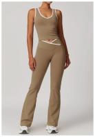 Conjunto de Yoga de 2 Piezas Trajes de Entrenamiento de Poliéster para Fitness - details 12