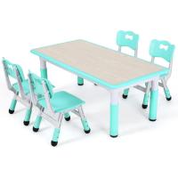 Mesa de Niños Ajustable en Altura Juego de Sillas de 4 Ideal para Jardín de Infantes y Habitación - details 0