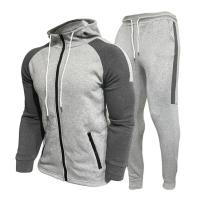 Nuevo traje de otoño e invierno para hombre, Sudadera con capucha y pantalones con cremallera, ropa deportiva informal de dos piezas, ropa deportiva para hombre, traje deportivo cálido - details 4