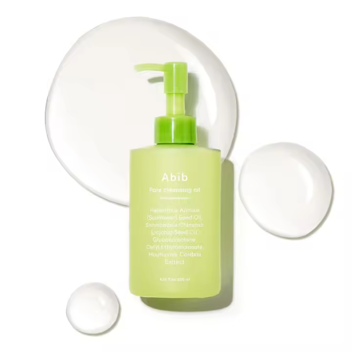 Abib Heartleaf Oil-Wash 7.10 fl oz / 210ml I Aceite limpiador suave para pieles sensibles, limpiador suave, puntos negros, cuidado de poros, - 1