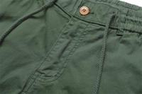 Pantalones Cargo de Algodón 100% para Hombres Cintura Elástica, Múltiples Bolsillos, Estilo Táctico Militar de Verano - details 11