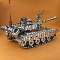 Tanque de batalla principal chino T99 de acero inoxidable, modelo de aleación 1:32, adornos, juguetes terminados - details 31