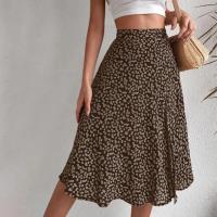 Falda de verano con estampado Floral para mujer, falda holgada de cintura alta, transpirable, elegante, ropa femenina - details 34