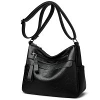 Bolso de mano de piel de vaca y cuero para mujer, bolso de gran capacidad, bolso de hombro con patrón impreso Retro, bolso cruzado femenino, nuevo - details 17