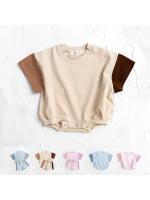 Versión coreana del mono recién nacido 2025 nueva ropa de escalada para bebés ropa de pedo triangular para bebés ropa de verano de manga corta - details 0