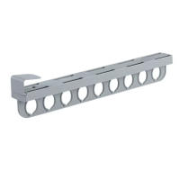 Barra extensible extraíble para armario, colgador de almacenamiento de ropa montado en la parte superior, para colgar ropa Riel, pantalones y más - details 4
