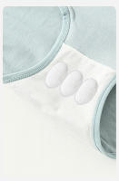 4 piezas Bragas de algodón de talla grande para mujer, ropa interior transpirable de cintura alta, moldeador de cuerpo, lencería sólida - details 3