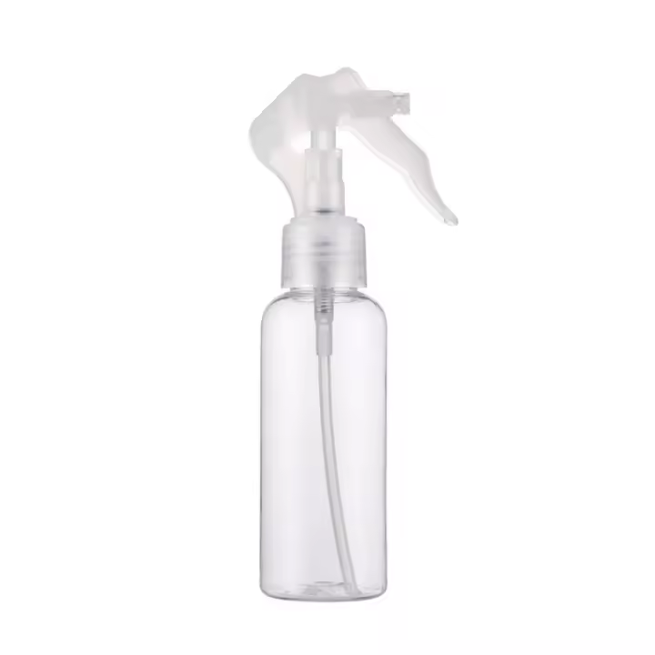 Regadera con pulverizador de gatillo de 120ml, botella vacía recargable de plástico transparente, para riego de plantas, hidratante portátil de viaje, atomizador - 1