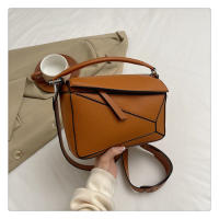 Bolso de mano con patrón de lichi, bandolera de hombro, gran capacidad, geométrico, rompecabezas francés, nuevo - details 3