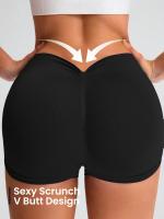 Pantalones cortos de entrenamiento para mujer, pantalones cortos sin costuras para gimnasio, Yoga, correr, deporte, ejercicio activo, pantalones cortos de Fitness - details 0
