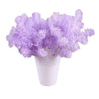 Corona de niebla de plantas artificiales, hojas de otoño falsas, plantas de plástico coloridas, hierba de loto, decoración de boda en el jardín - details 5