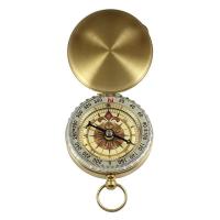 Navegación portátil dorada de latón de la brújula del bolsillo que acampa de alta calidad para las actividades al aire libre - details 1