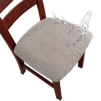 Funda de cojín cuadrada de cuero PU para silla, fundas impermeables para asiento de cocina y comedor, fundas de cojín para asiento de silla de comedor extraíbles - details 25