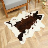 1 Alfombra De Piel De Vaca Sintética De Alta Calidad, Alfombras Lavables Y Duraderas Con Estampado De Vaca, Apta Para - details 4