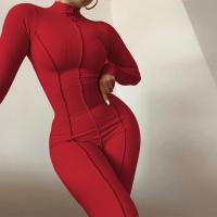 Mono Deportivo de Moda para Mujer de Cuello Alto y Cintura Alta Color Sólido, Estilo Otoño-Invierno - details 17