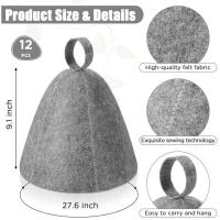 Gorro de Fieltro para Sauna Gorro de Baño Termal de Polyester para Secar el Sudor - details 1