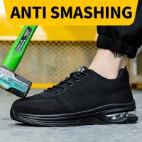 Zapatos de seguridad con cordones para hombre, calzado de trabajo, duradero, a prueba de perforaciones, Unisex - details 8