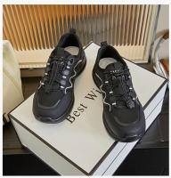 Suela de espuma pequeños zapatos blancos nueva suela gruesa que aumenta feos zapatos deportivos lindos casual versátil transpirable zapatos de mujer - details 19