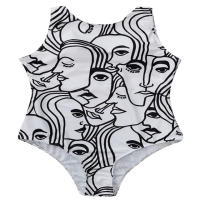 Arte corporal abstracto Traje de baño onesie transfronterizo de alta elasticidad europeo y americano - details 24