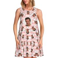 Vestido veraniego suelto personalizado H-Fine e Album S-Styles con estampado de bolsillo, vestido sin mangas para mujer para vacaciones en la playa - details 56