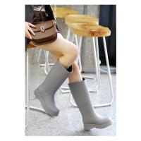 Botas de Lluvia de Moda para Mujeres Impermeables, Antideslizantes, Resistentes al Desgaste, Suela Larga, Suave - details 13