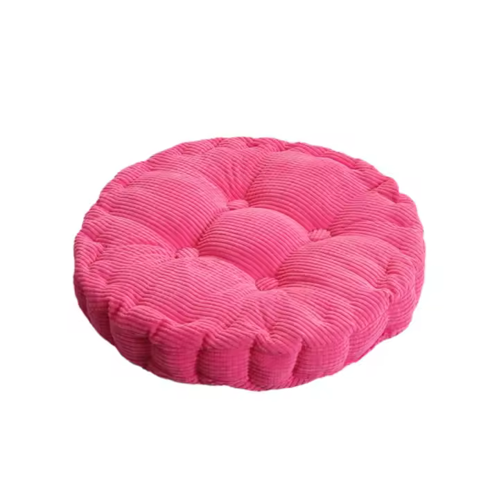 Cojín de asiento acolchado cuadrado/redondo multiusos, cojín de sofá suave de Color sólido, alfombrilla gruesa para silla de oficina de 40cm - 1