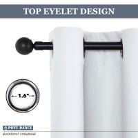Cortinas Opacas con Ojales para salón, Cortina Aislantes térmicas para Dormitorio, 1 Pieza - details 15