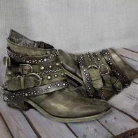 Botines de moda vintage para mujer, botas martin vintage a la moda para mujer - details 4