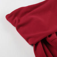 BUNO-francés Retro elegante con volantes un hombro cintura ajustada hueso de pescado envuelto vestido de cadera temperamento picante chica faldas cortas - details 12