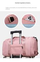 Bolsas deportivas y de fitness, bolsas de viaje de mano, bolsas deportivas con puestos para zapatos y bolsas húmedas, bolsas de equipaje de viaje aéreo, fitness, vacaciones, hechas de tela Oxford impermeable de alta densidad, impermeables. 50*23*46cm - details 6